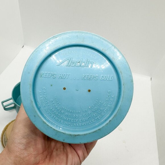 SOLD Vintage 70s Walt Disney World Mickey Mouse Aladdin Thermos Train Baby Decor - Picture 7 of 7